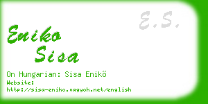 eniko sisa business card