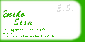 eniko sisa business card